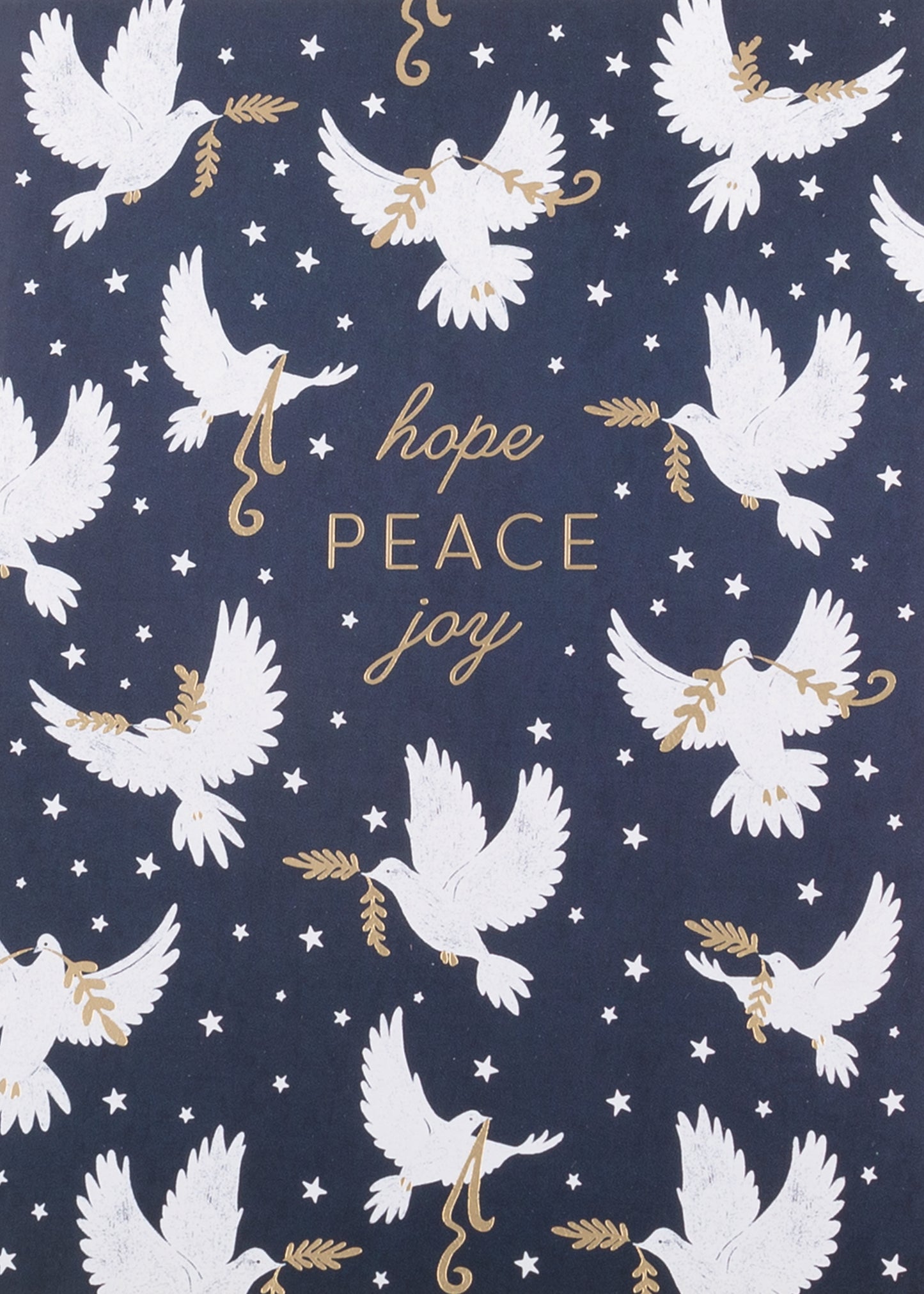 Merry And Magical Doves Greeting Card