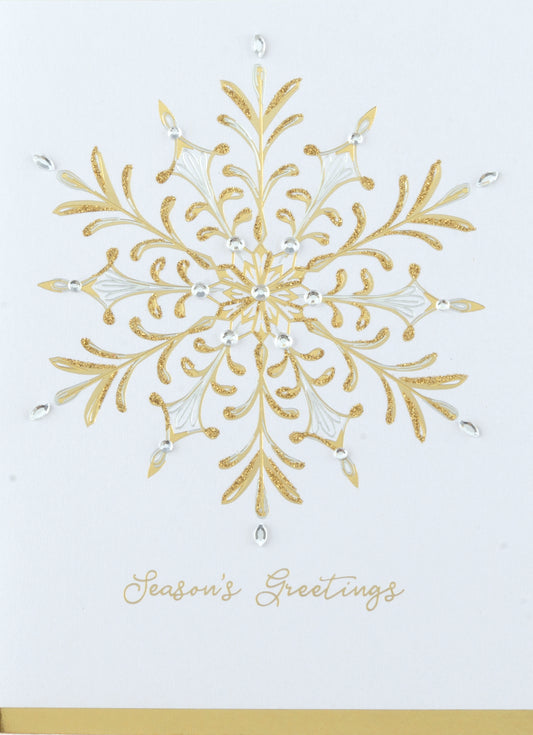 Luxe Snowflake Greeting Card