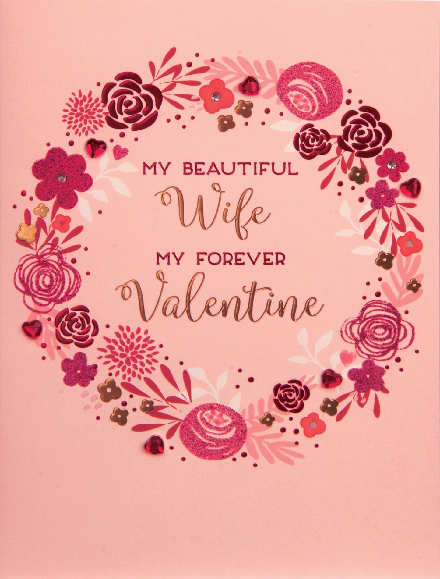 Beautiful Wife Wreath Greeting Card