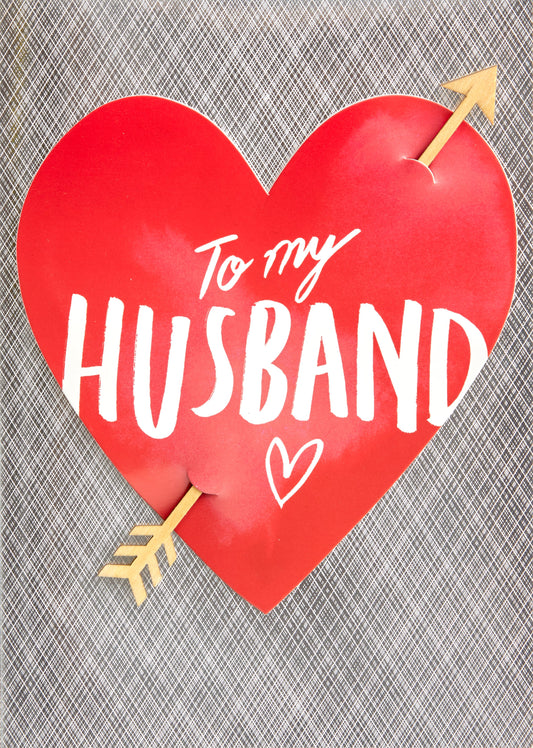 Love Struck Husband Greeting Card