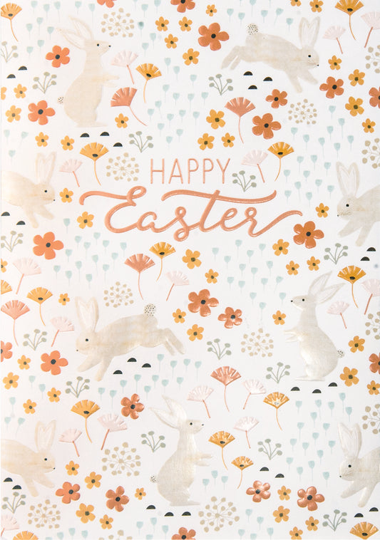 Petite Bunny Pattern Greeting Card