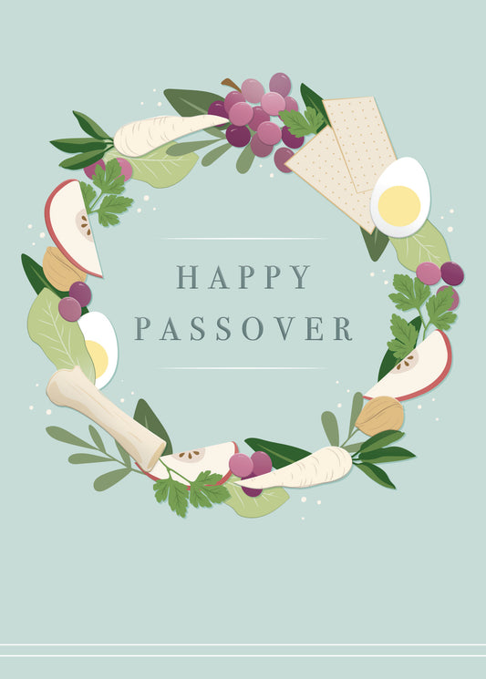 Passover Wreath Greeting Card