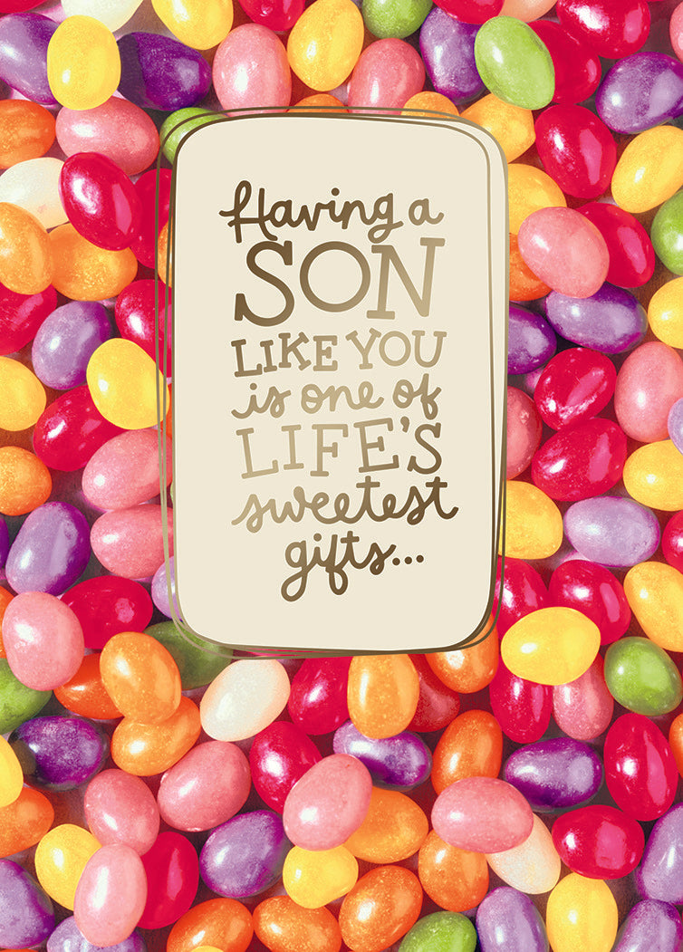 Jellybeans With Lettering Greeting Card