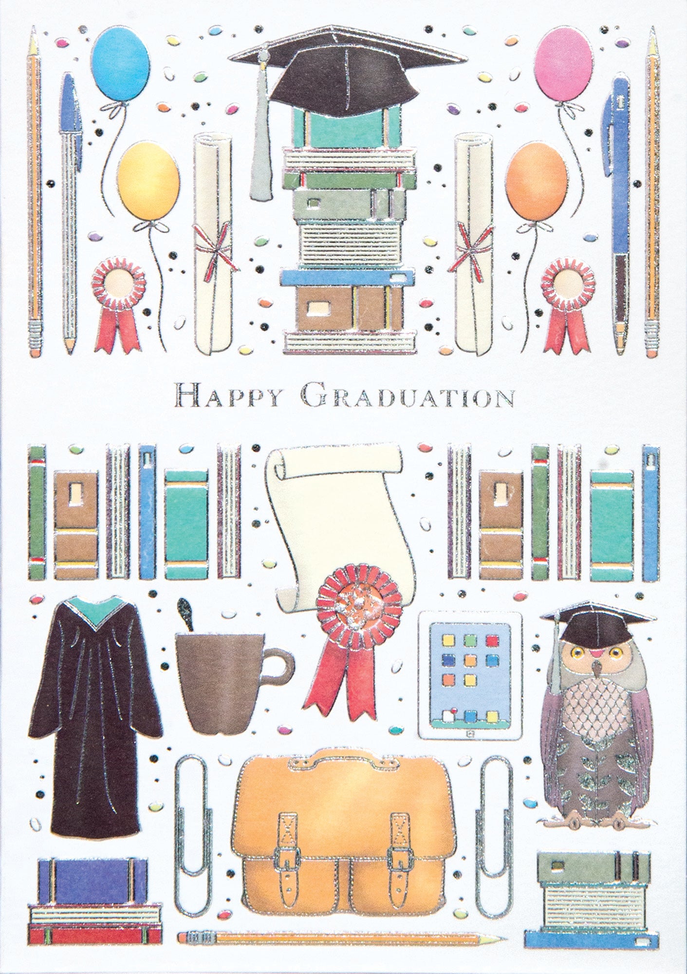 Grad Icons Greeting Card
