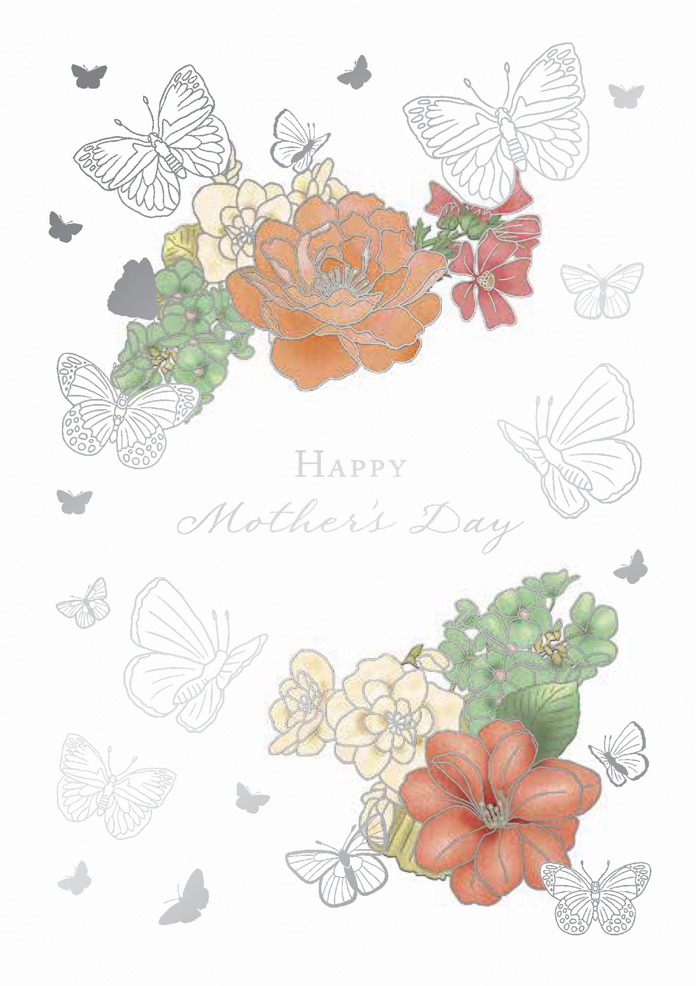 Blossoms and Butterflies Greeting Card