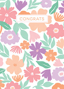 Floral Congrats Greeting Card