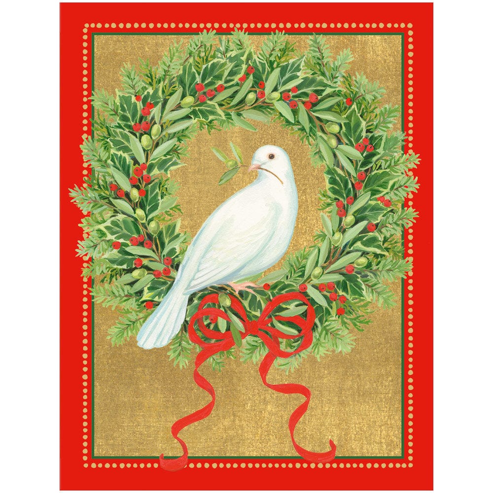 Dove and Wreath Boxed Christmas Cards