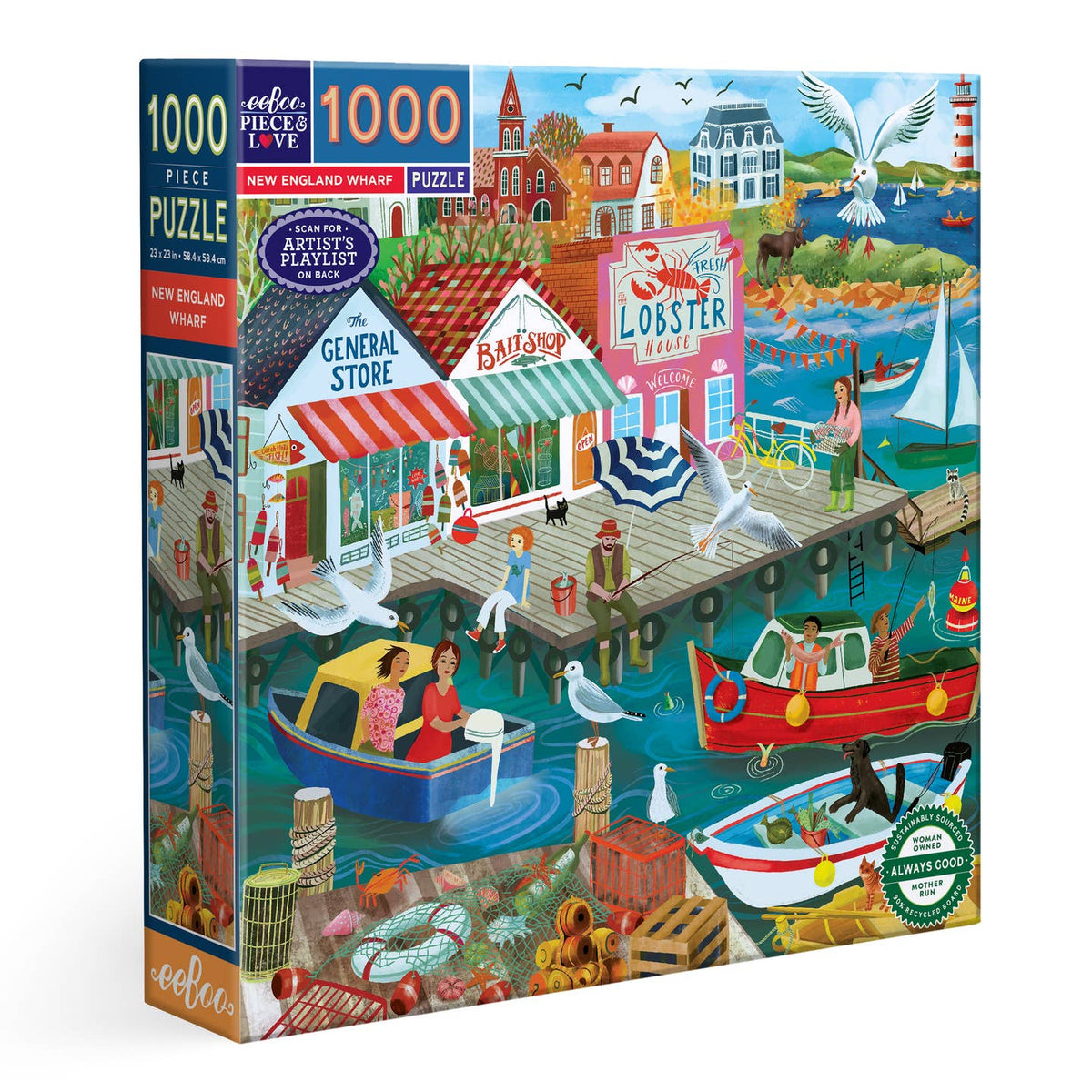 New England Wharf 1000 Piece Puzzle