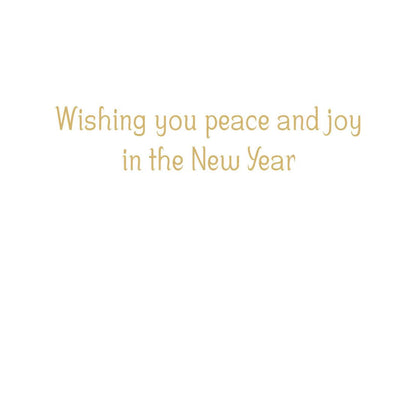 Peace Dove With Holly Branch B-Size Boxed Christmas Cards - 15 Cards And Envelopes