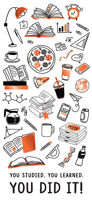 Cool School Icons Greeting Card
