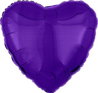 Solid Mylar Heart Balloons