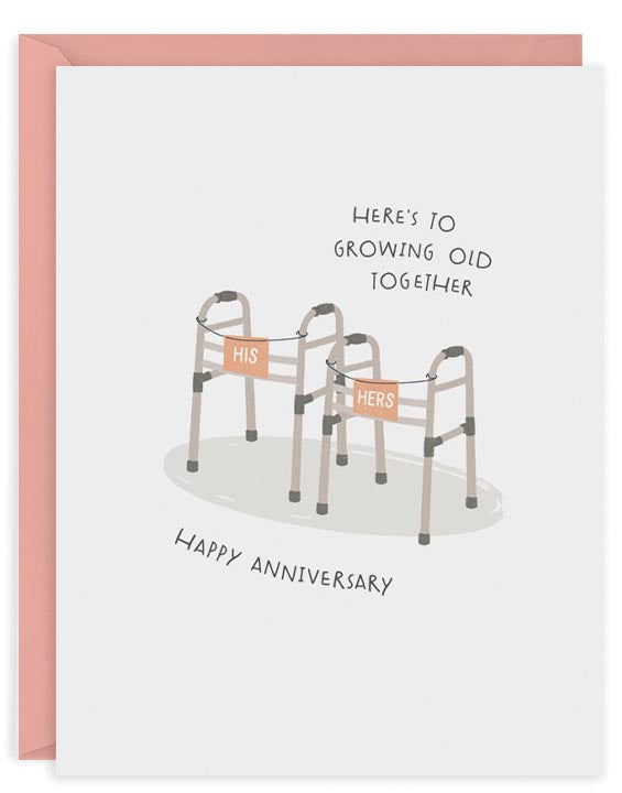 Couple Walkers Greeting Card