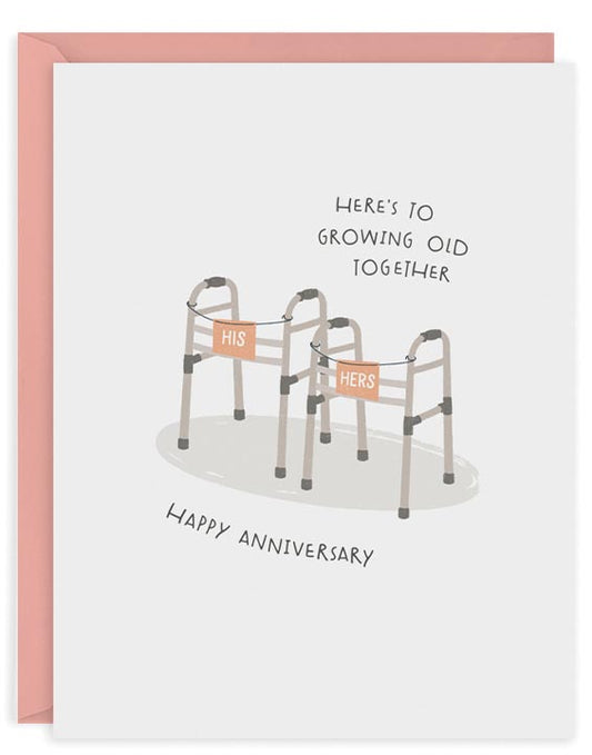Couple Walkers Greeting Card