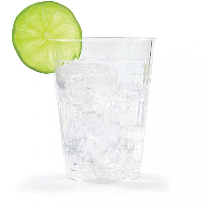 Clear 12 oz Plastic Tumblers, 8/Pkg