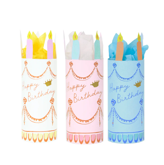 Tabletop Surprise Favor - "Happy Birthday" Cake