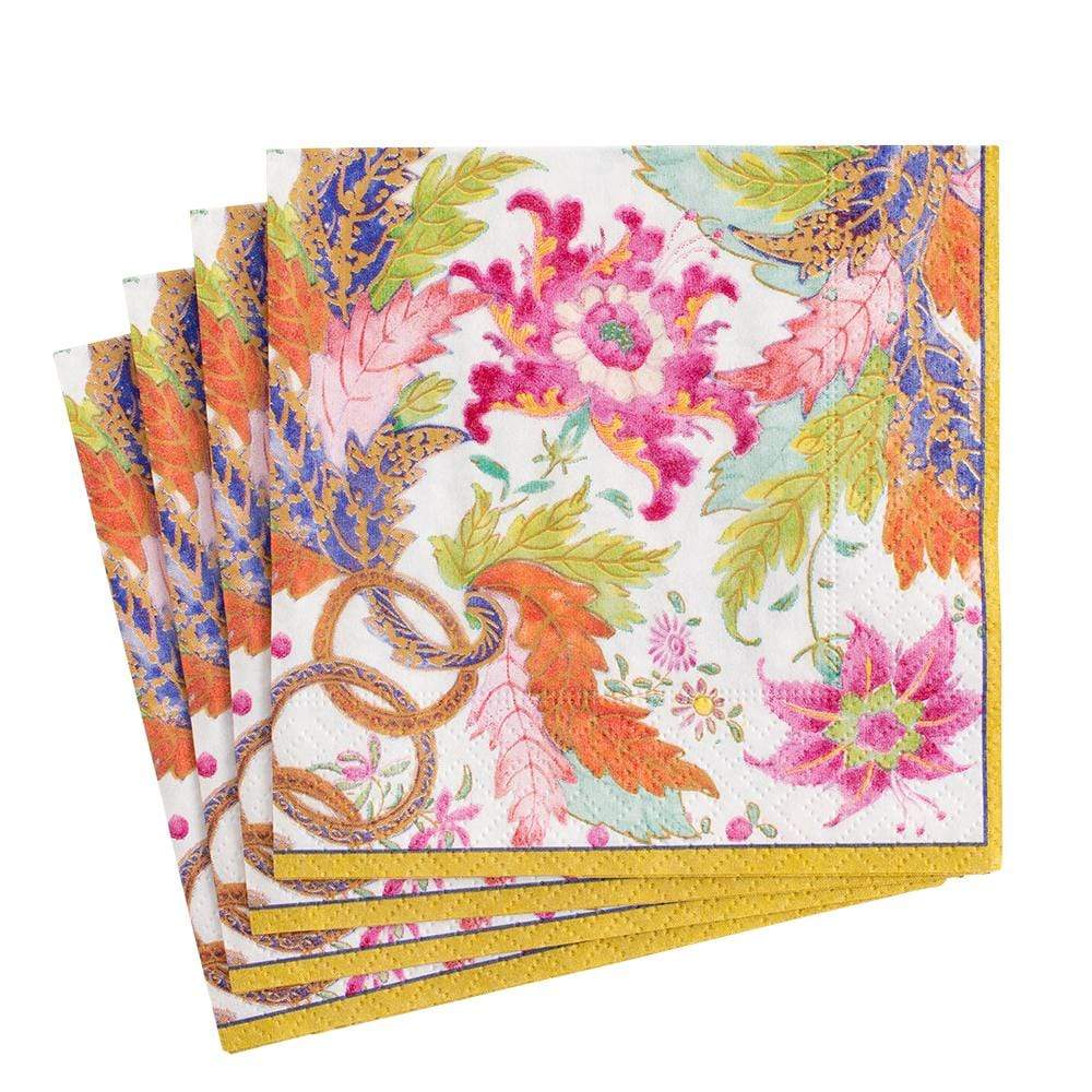 Caspari Tobacco Leaf Luncheon Napkins