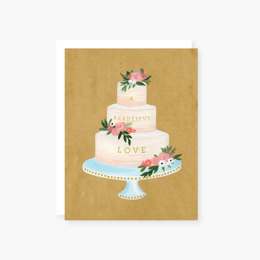 A beautiful love wedding card