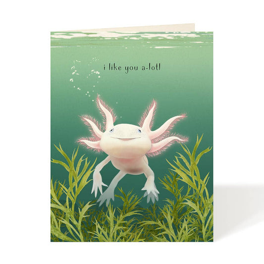 Axolotl - Love & Friendship Card