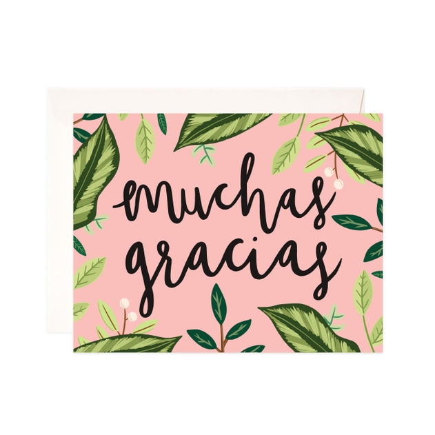 Muchas Gracias Greeting Card - Spanish Thank You Card