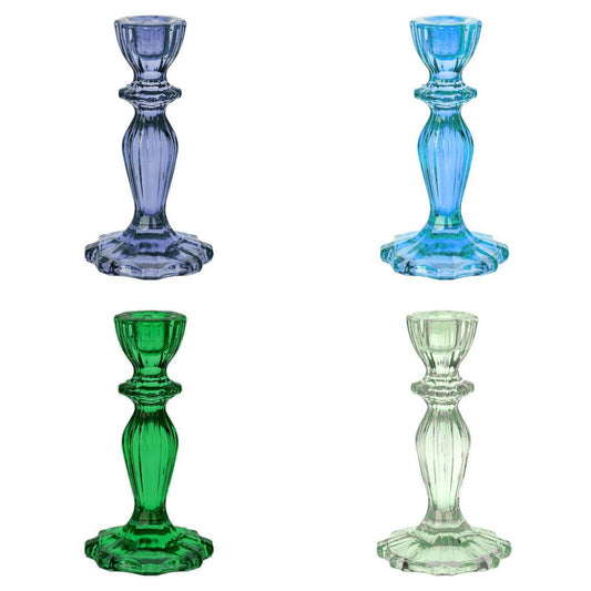 Cool Glass Candle Holders Set | 8 Pack | Home Décor |