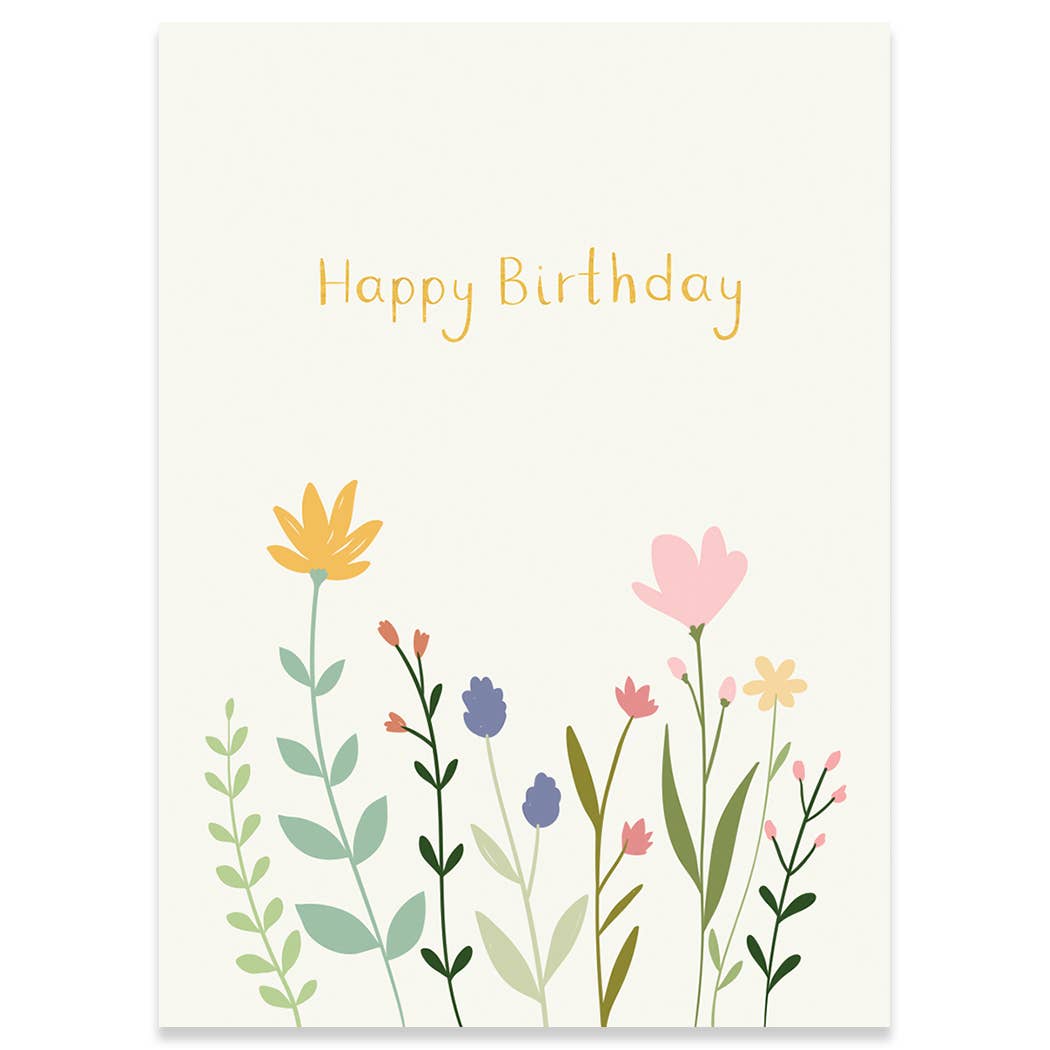 Birthday Meadow Birthday Greeting Card 4.5 X 6.25"