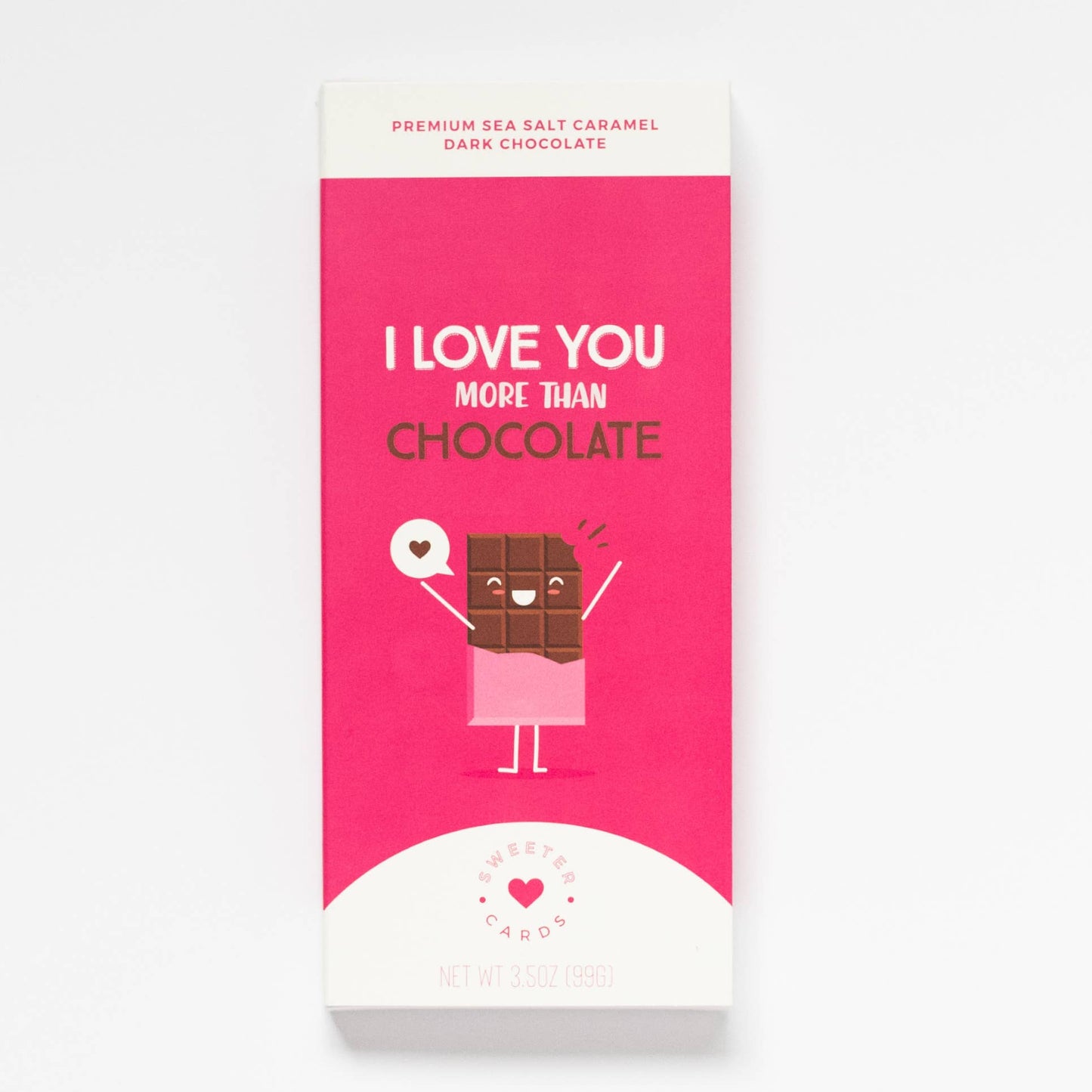 I Love You More Than Chocolate Card w Chocolate Bar Inside!