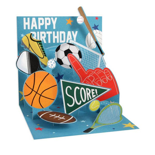 Birthday Sports Pop-Up Card