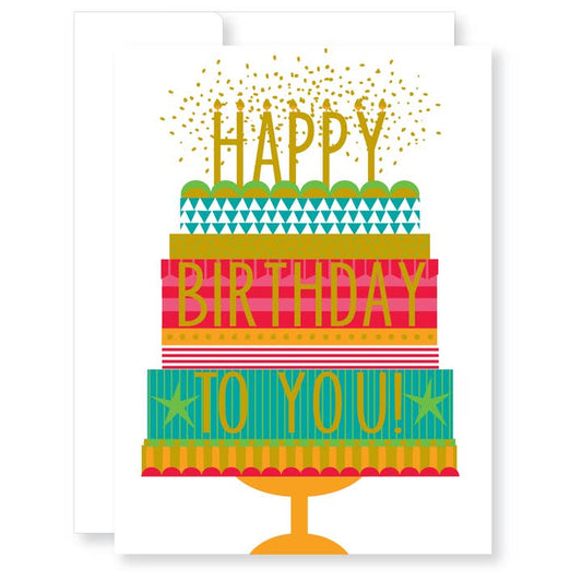 Birthday - Fabulous Confetti Cake Card