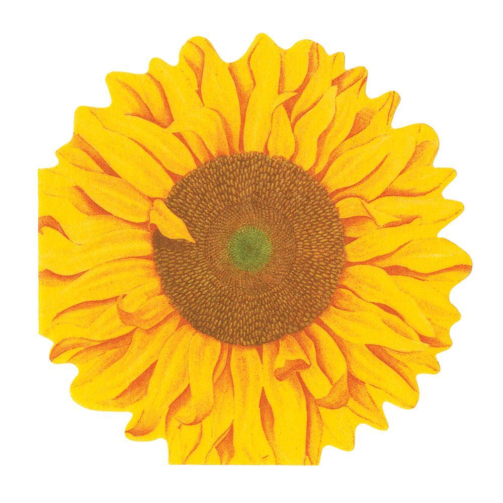 Girasol Die-Cut Paper Linen Party Napkins