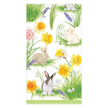 Bunnies And Daffodils Guest Towel