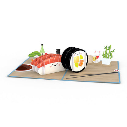 Sushi 5''x7'' Card, Pop-Up Cards, Everyday Pop-up card