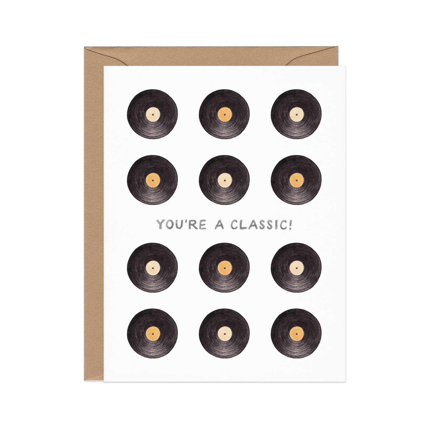 You're A Classic — Vintage Music Pun Birthday Card