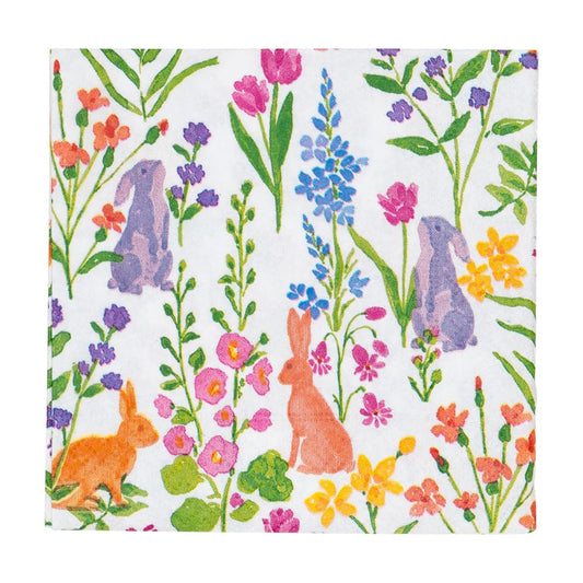 Bunny Field Cocktail Napkins - 20 Per Package