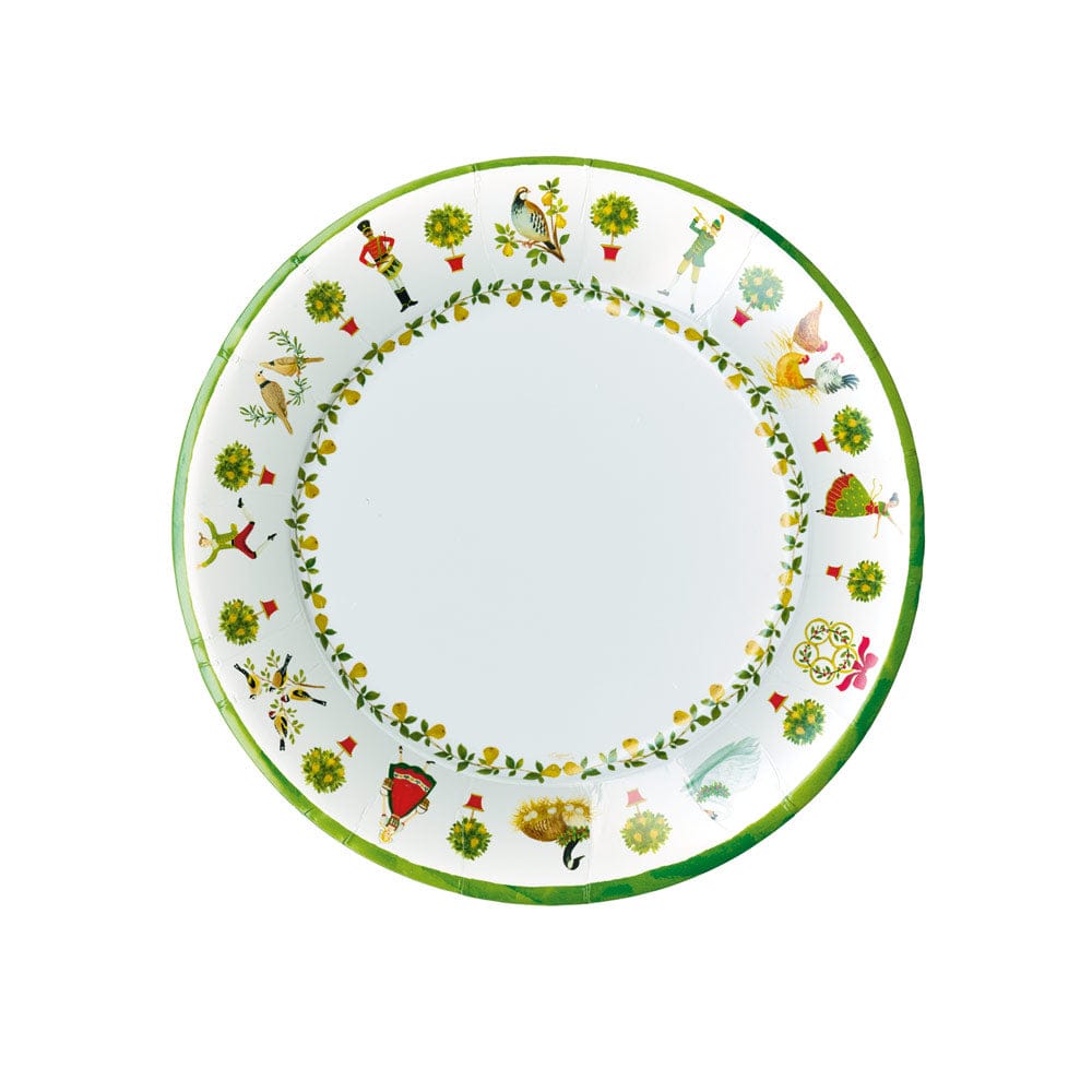 On The Twelfth Day Paper Salad & Dessert Plates