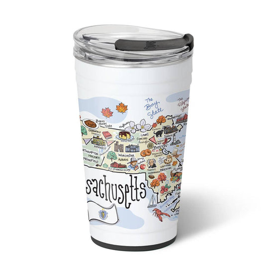 Massachusetts Party Cup (24oz)