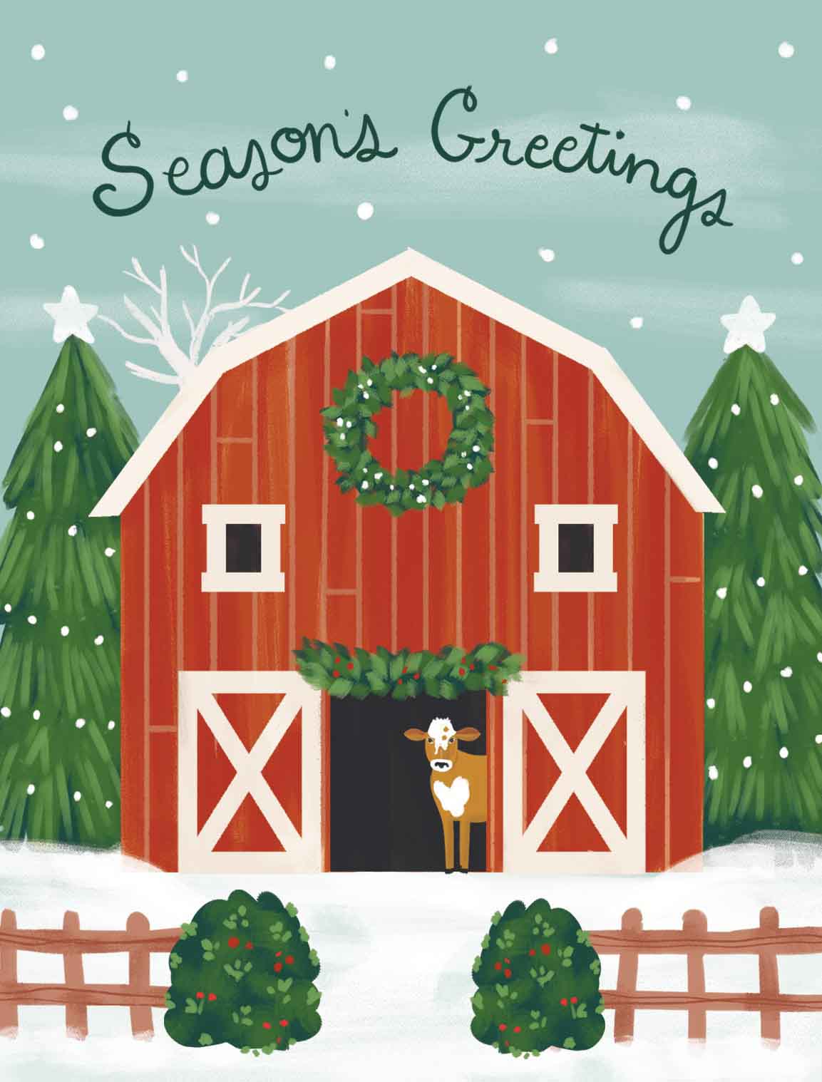 Seasons Barn Blessings Boxed Greeting Cards