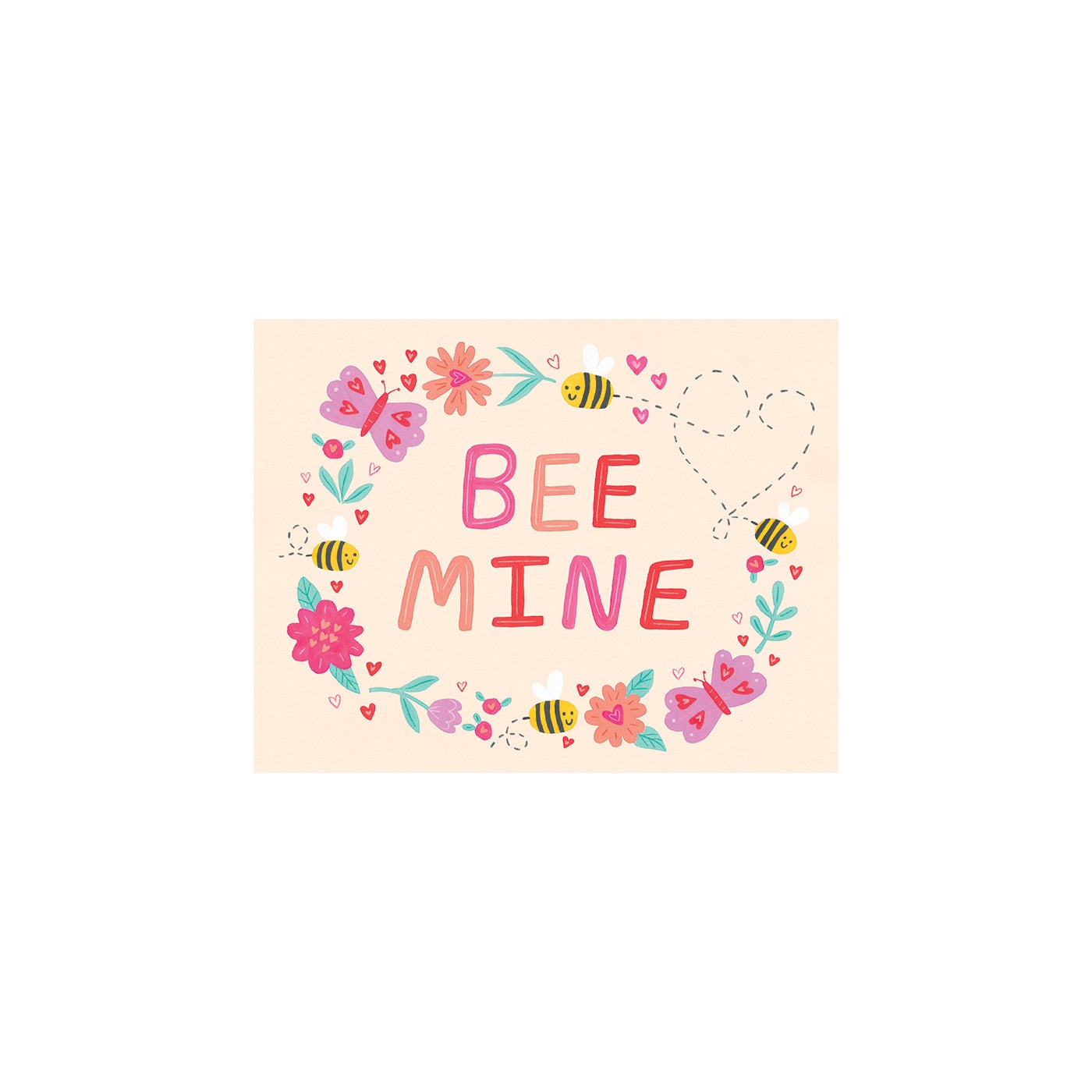 Bee Mines Bees Valentine cards