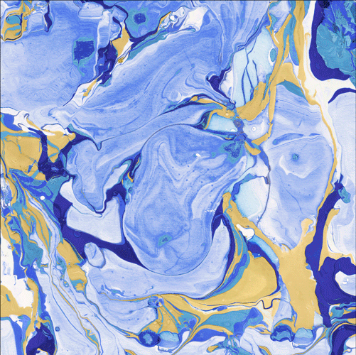 Marbled Blue Cocktail Napkin - package of 20