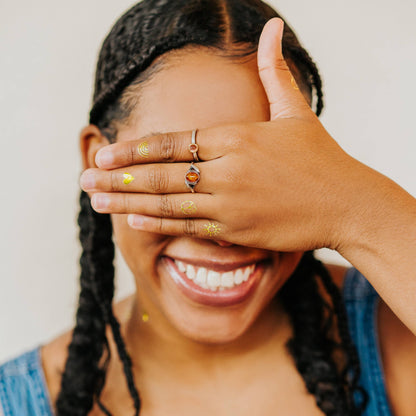 Gold Tattly Flash  Tattoo Pair