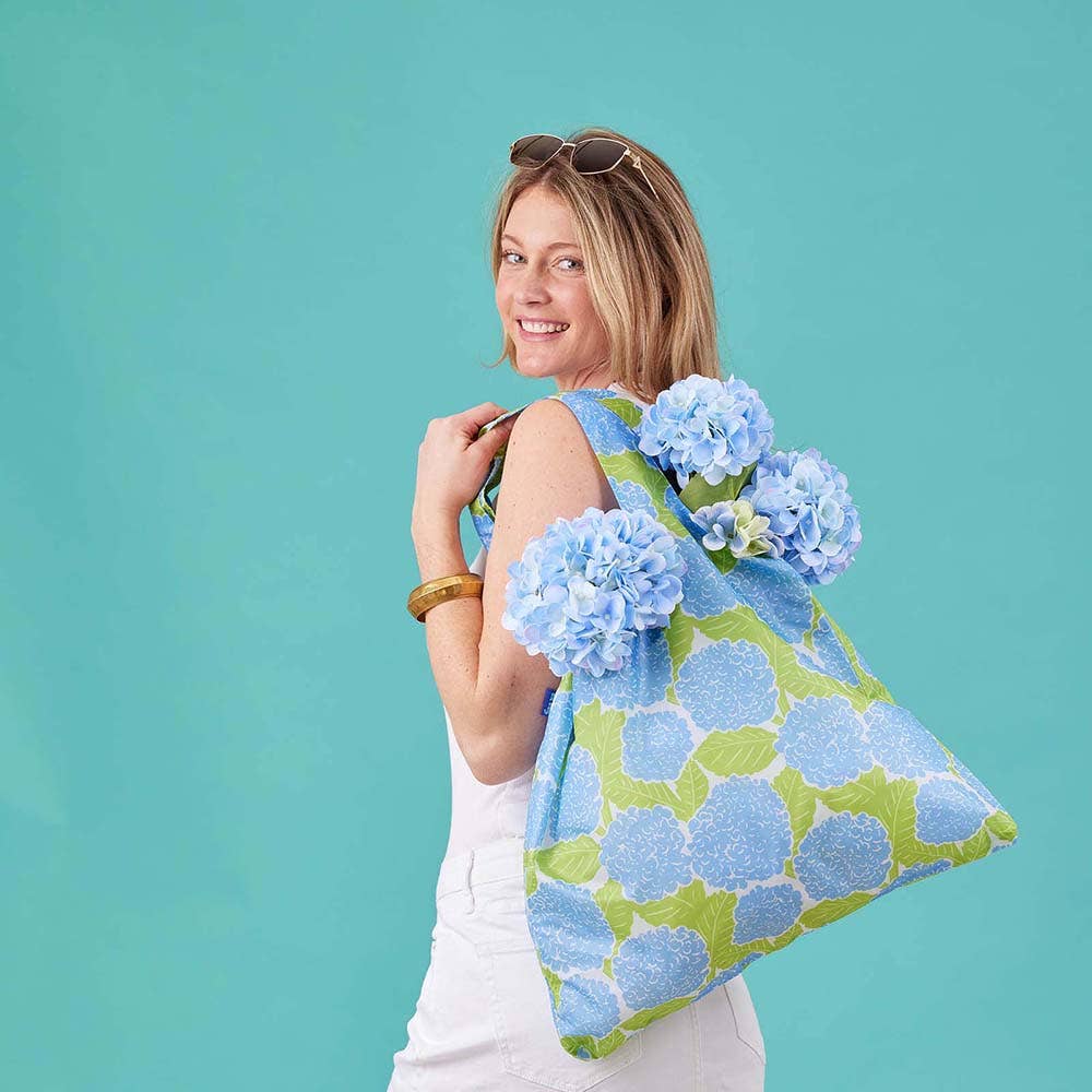 BLUE HYDRANGEA blu Bag Reusable Shopper Tote