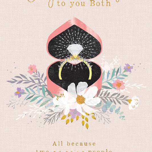 Ring in Box Engagement Greeting Card 4.5 X 6.26