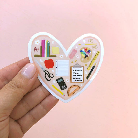Teacher Love Vinyl Sticker