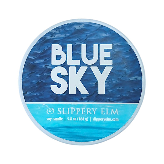 Blue Sky Candle Tin