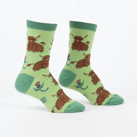 Hardy Highland Cows Crew Socks