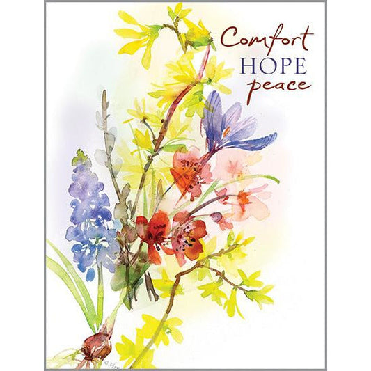 Sympathy Card - Forsythia