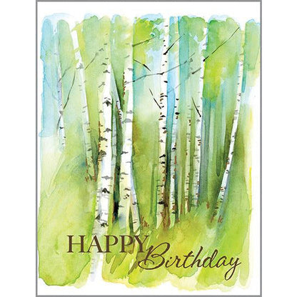 Birch Grove Birthday card