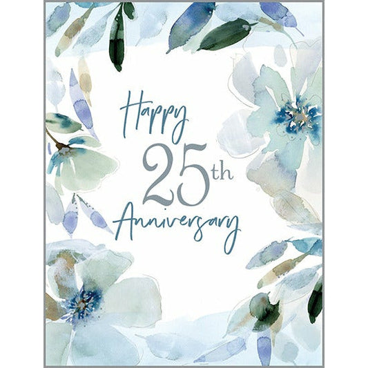 Anniversary card - 25th Anniversary Flowers