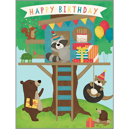 Birthday card - Treehouse Party