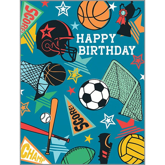 Birthday card - Sports