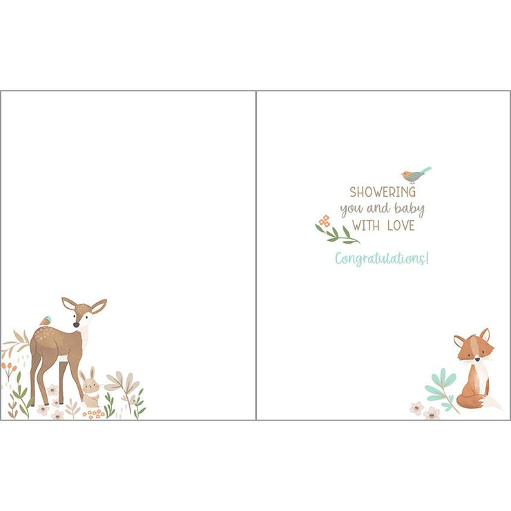 Forest Animals Baby card